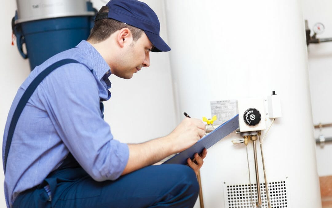 A1 Discount Plumber replacing a water heater