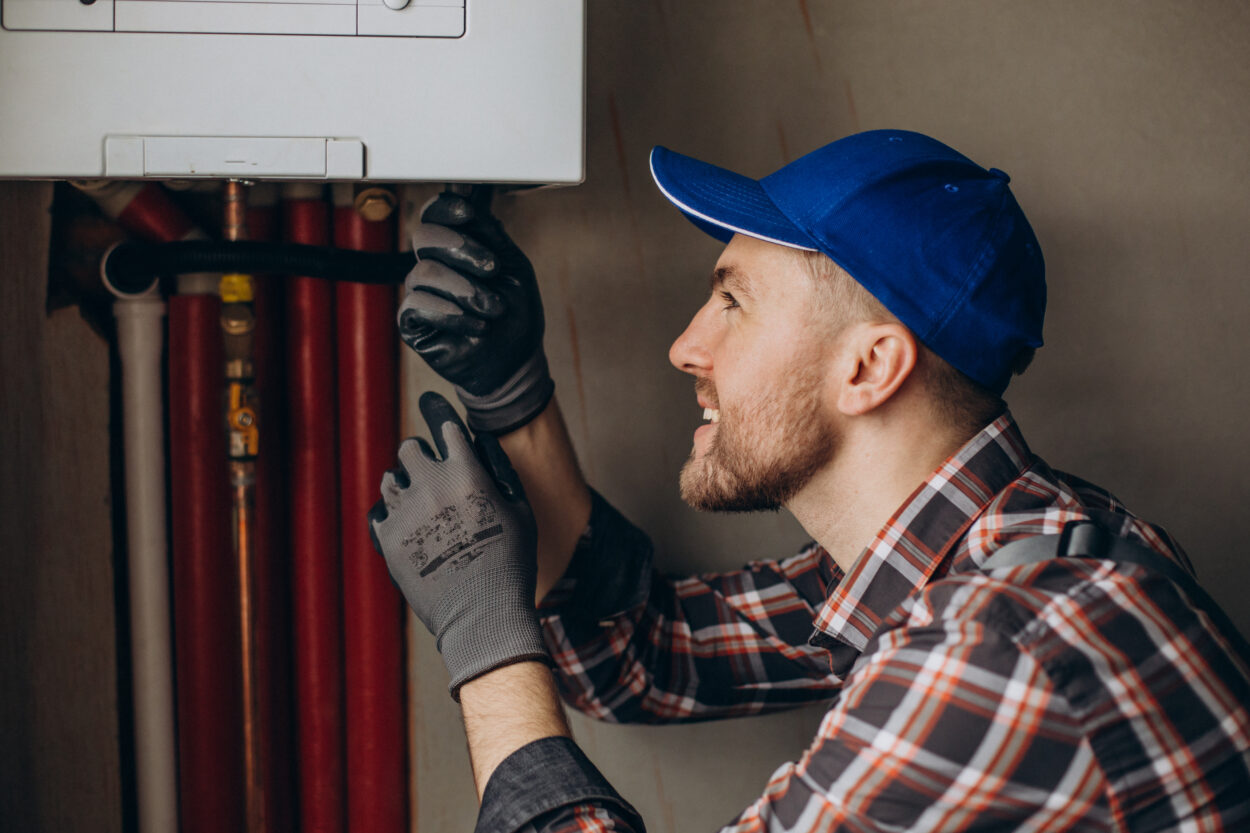 Professional water heater installation in Massachusetts home