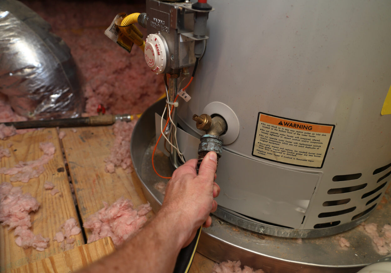 Modern tankless water heater installation in Massachusetts